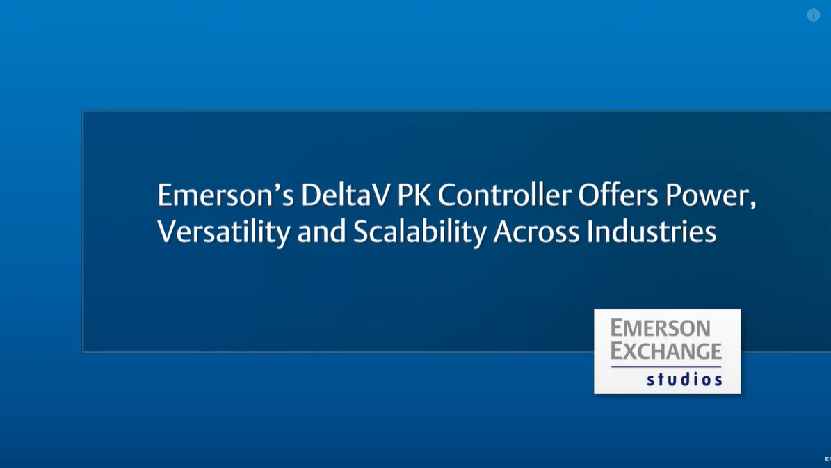 DeltaV PK Controller for Life Sciences